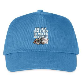 Coole Eltern - Kinder Basecap - Pfauenblau - Vorne