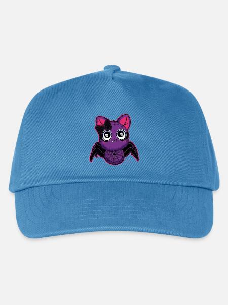 Nachtkuschelbatz mit Flügeln - Kinder Basecap - Pfauenblau