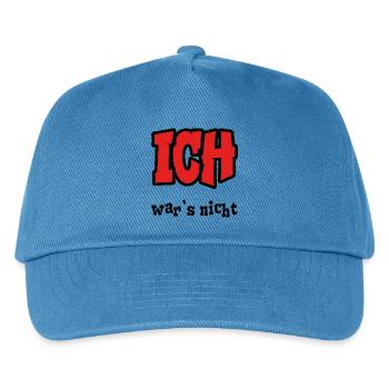 Ich wars nicht - frech - nö - lustig - Kinder Basecap - Pfauenblau - Vorne