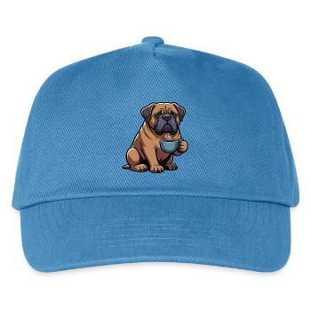 Bordeaux Dogge Bordeauxs Bordeaux Doggen besitzer - Kinder Basecap - Pfauenblau - Vorne