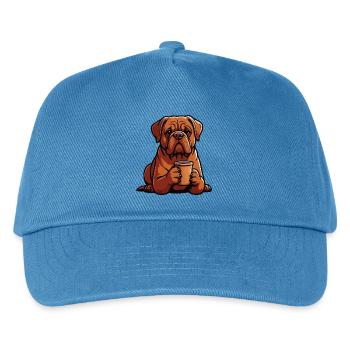 Bordeaux Dogge Bordeauxs Bordeaux Doggen besitzer - Kinder Basecap - Pfauenblau - Vorne