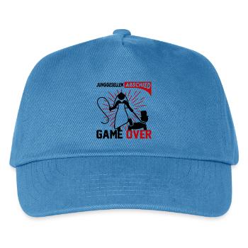 Junggesellenabschied Game Over Mann Frau Party - Kinder Basecap - Pfauenblau - Vorne