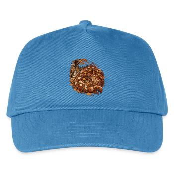 Laubkatze - Kinder Basecap - Pfauenblau - Vorne