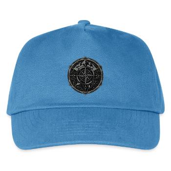 Bergwander Kompass - Kinder Basecap - Pfauenblau - Vorne