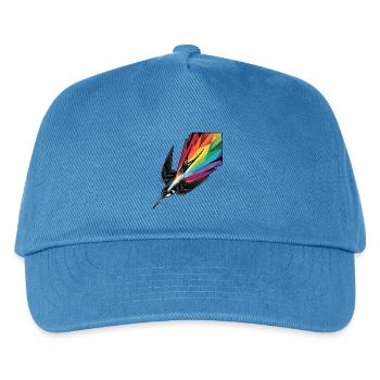 Bunter Vogel Schwalbe - Kinder Basecap - Pfauenblau - Vorne