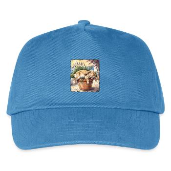 Siesta Kaninchen - Kinder Basecap - Pfauenblau - Vorne