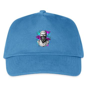Kunst Statur Bandana - Kinder Basecap - Pfauenblau - Vorne