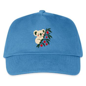 Koala Weihnachten Illustration - Kinder Basecap - Pfauenblau - Vorne