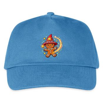 Weihnachtskeks, frohe Weihnachten, Weihnachten - Kinder Basecap - Pfauenblau - Vorne