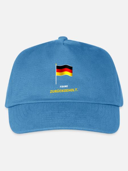 Fahne zurückgeholt - Schwarz Rot Gold - Kinder Basecap - Pfauenblau