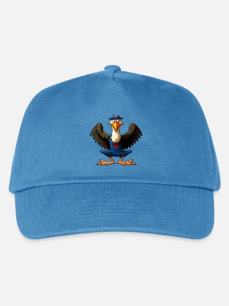 Adler Yoga / Yogi Adler - Kinder Basecap - Pfauenblau