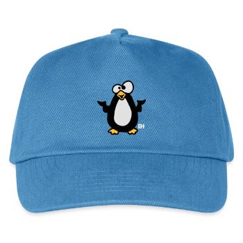 Pinguin - Kinder Basecap - Pfauenblau - Vorne