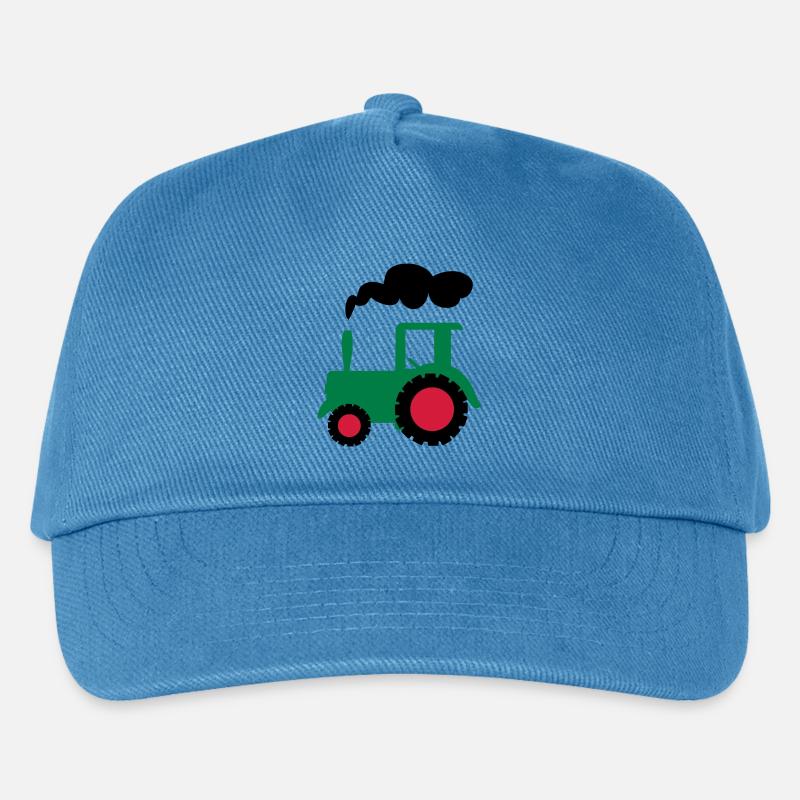 traktor trecker landwirtschaft - Kinder Basecap - Pfauenblau