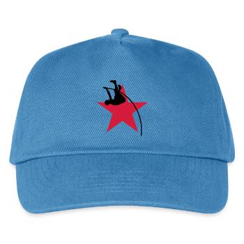 Stabhochsprung Stabhochsprunger Sport Sportler - Kinder Basecap - Pfauenblau - Vorne
