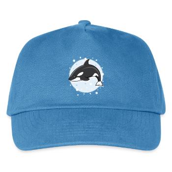 Killer whale - Kids’ Baseball Cap - peacock-blue - Front
