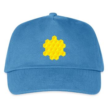 Wabe - Kinder Basecap - Pfauenblau - Vorne