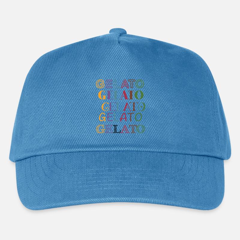 Gelato bunt dunkel - Kinder Basecap - Pfauenblau