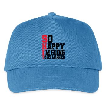 Funny Bachelor Party Engagement Wedding Married - Kids’ Baseball Cap - peacock-blue - Front