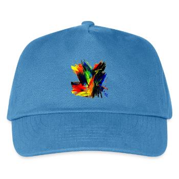 Freebirds by Acryl Paint 62 by Marco Eckenbrecht - Kinder Basecap - Pfauenblau - Vorne