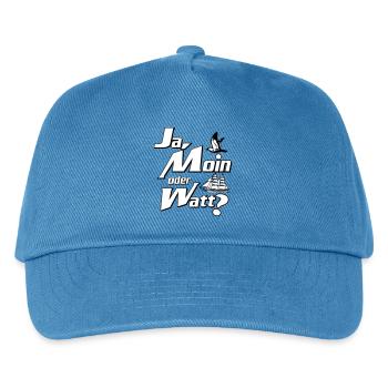 Ja Moin oder Watt? - Casquette de baseball Enfant - bleu paon - Devant