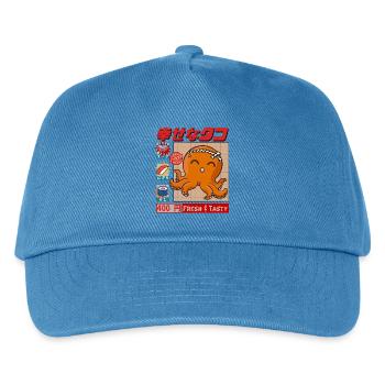 Happy Squid - Fresh & tasty - Kids’ Baseball Cap - peacock-blue - Front