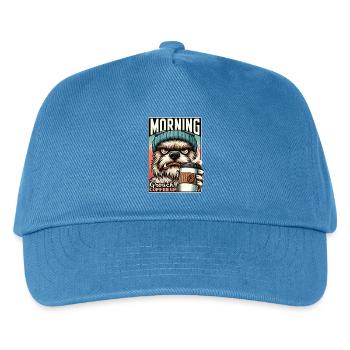 Morning grouches, coffee first in the morning - Kids’ Baseball Cap - peacock-blue - Front