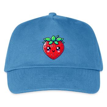 Fraise Fraises - Casquette de baseball Enfant - bleu paon - Devant