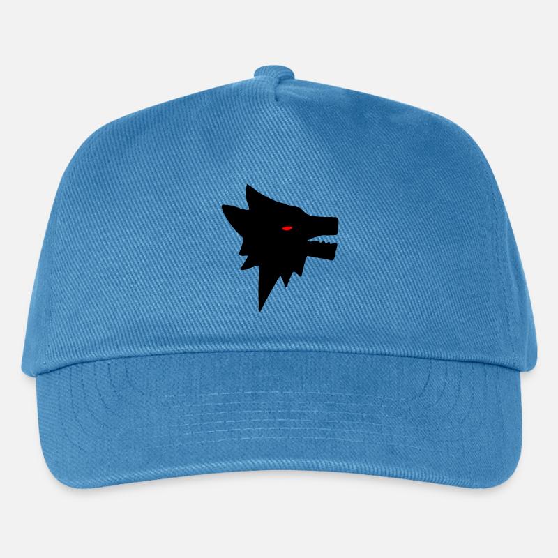 Wolf - Kinder Basecap - Pfauenblau