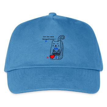 Worry Eater Cat - Kids’ Baseball Cap - peacock-blue - Front