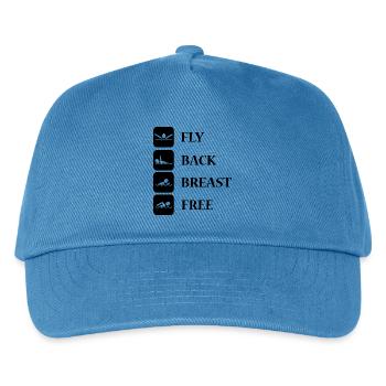 Schwimmen Wassersport - Kinder Basecap - Pfauenblau - Vorne