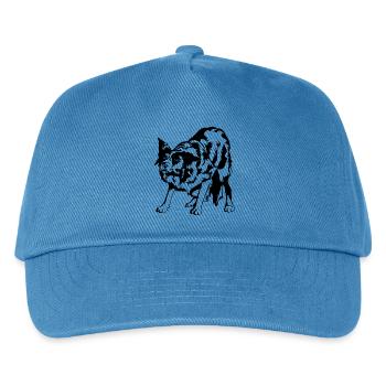 Border Collie Portrait Dogs Herding Dogs Wilsigns - Kids’ Baseball Cap - peacock-blue - Front