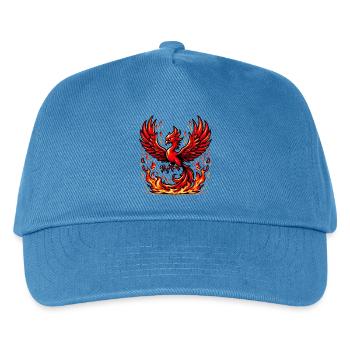 Red Phoenix - Kids’ Baseball Cap - peacock-blue - Front