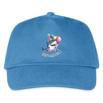Jaw-some Celebration - Kids’ Baseball Cap - peacock-blue - Front