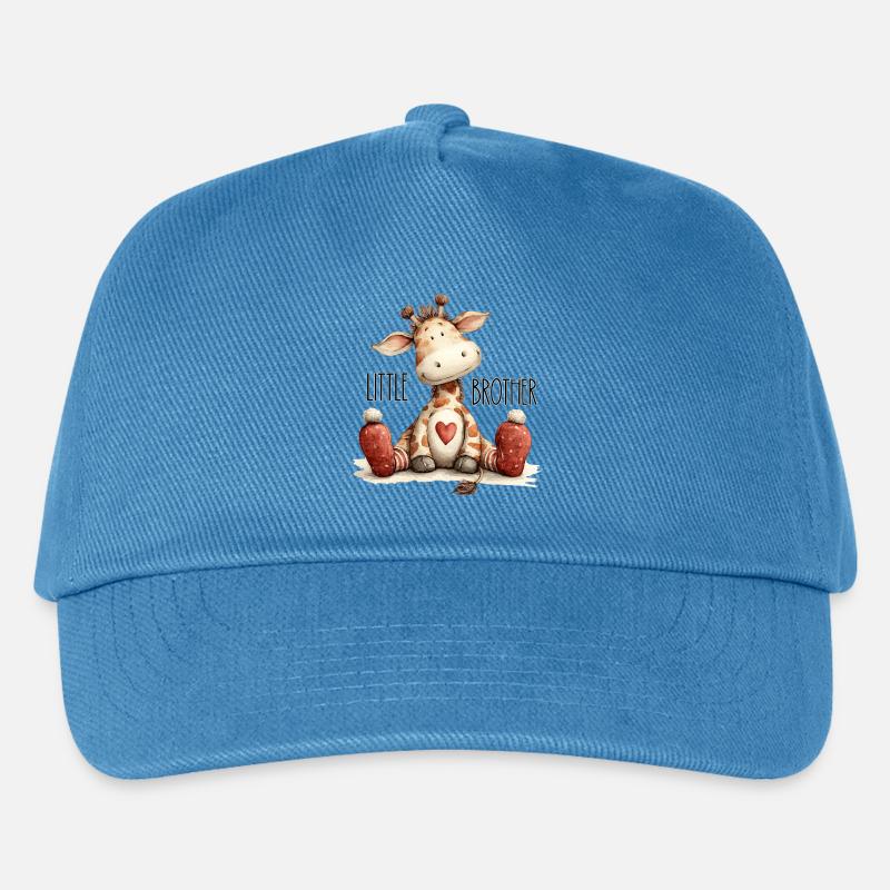 Kleiner Bruder Giraffe - Kinder Basecap - Pfauenblau