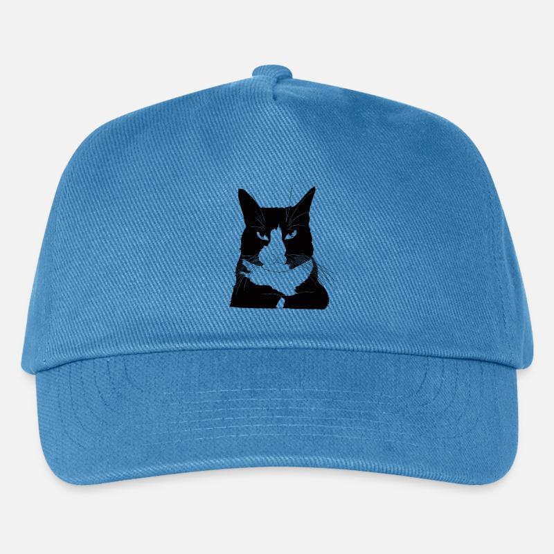 Katze bossy - Kinder Basecap - Pfauenblau
