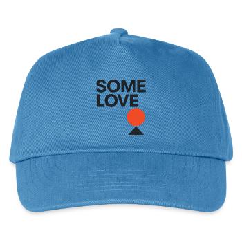 Minimalist "Some Love" Design – Geometric - Kids’ Baseball Cap - peacock-blue - Front
