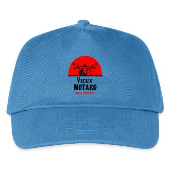 Alter Biker als je zuvor - Kinder Basecap - Pfauenblau - Vorne