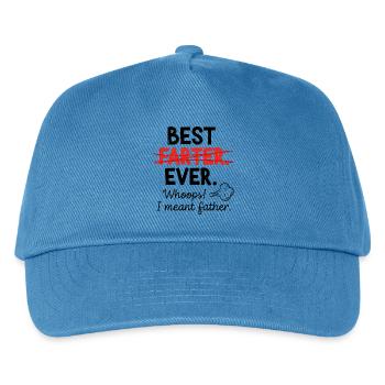 Best fart ever – Oops, I meant dad - Kids’ Baseball Cap - peacock-blue - Front