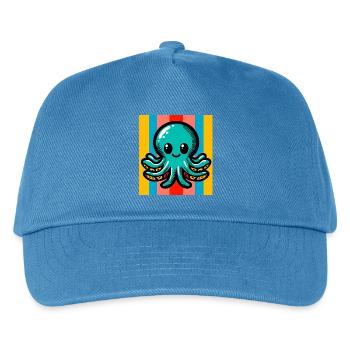 Octopus - Kids’ Baseball Cap - peacock-blue - Front
