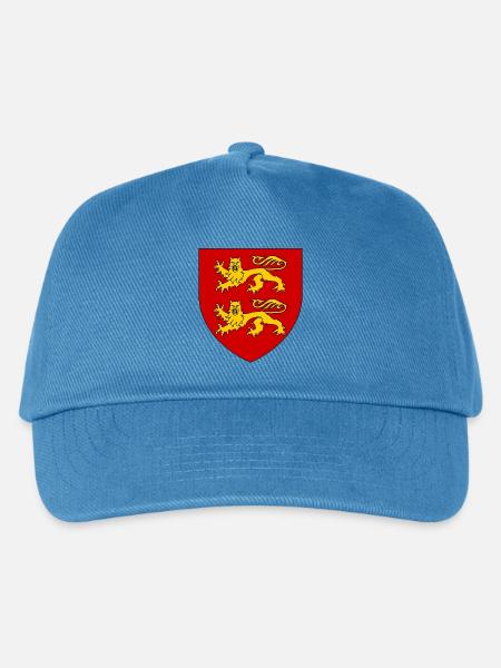 Heraldisches Wappen der Normandie - Kinder Basecap - Pfauenblau