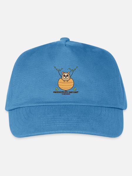 Niedliches Faultier am Bienenkorb - Kinder Basecap - Pfauenblau