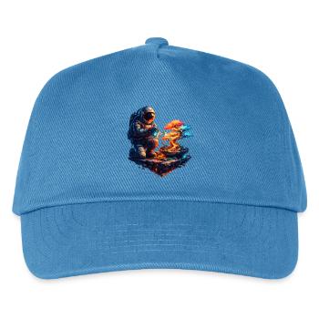 Kosmischer Gärtner-Bonsai - Kinder Basecap - Pfauenblau - Vorne