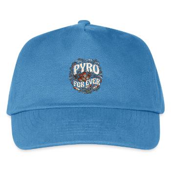 Pyro For Ever Retro - Kinder Basecap - Pfauenblau - Vorne
