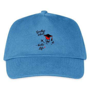 Schule Abitur - Kinder Basecap - Pfauenblau - Vorne