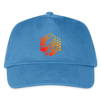 Dirt Jump Geschenkidee für eine Freestyle-Fahrerin - Kinder Basecap - Pfauenblau - Vorne