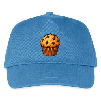 Muffin mit Schokoladenchips - Kinder Basecap - Pfauenblau - Vorne