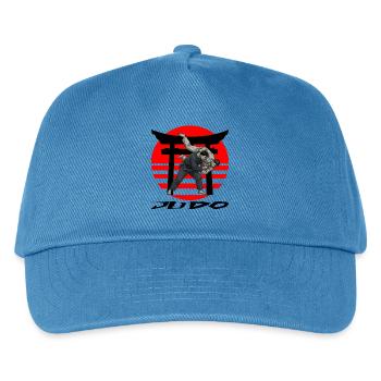 Judo - Kinder Basecap - Pfauenblau - Vorne