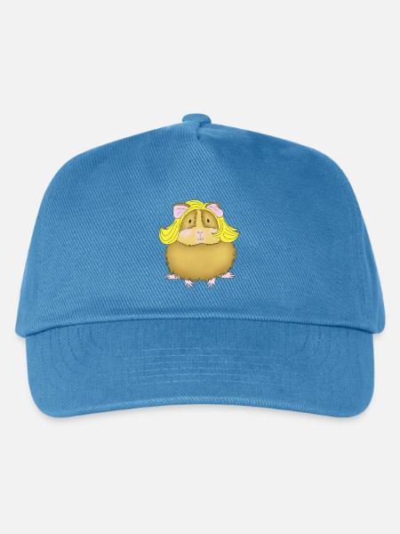 Meerschweinchen Blond Glamour - Kinder Basecap - Pfauenblau