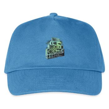 Röntgen Soundsystem Dj - Kinder Basecap - Pfauenblau - Vorne