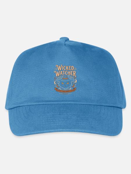 Wicked Watcher Vintage Halloween Katze - Kinder Basecap - Pfauenblau